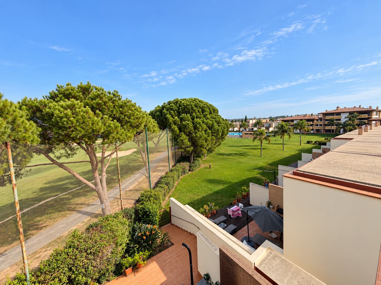 Vista para o campo de golfe